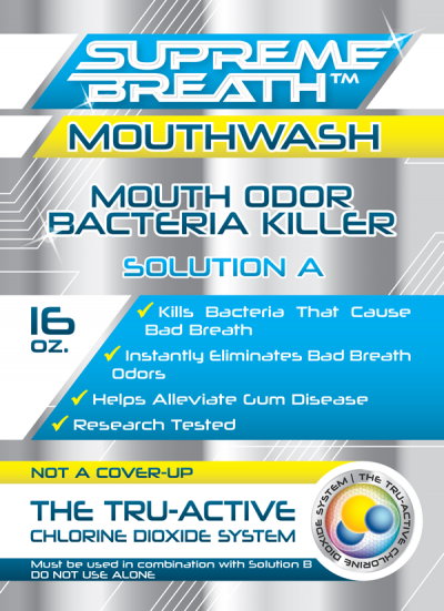 supreme breath active chlorine dioxide mouthwash